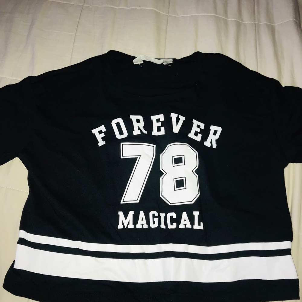 A shirt black and white
